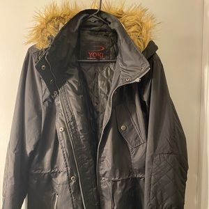 Yoki ladies coat XL black gently worn in great condition